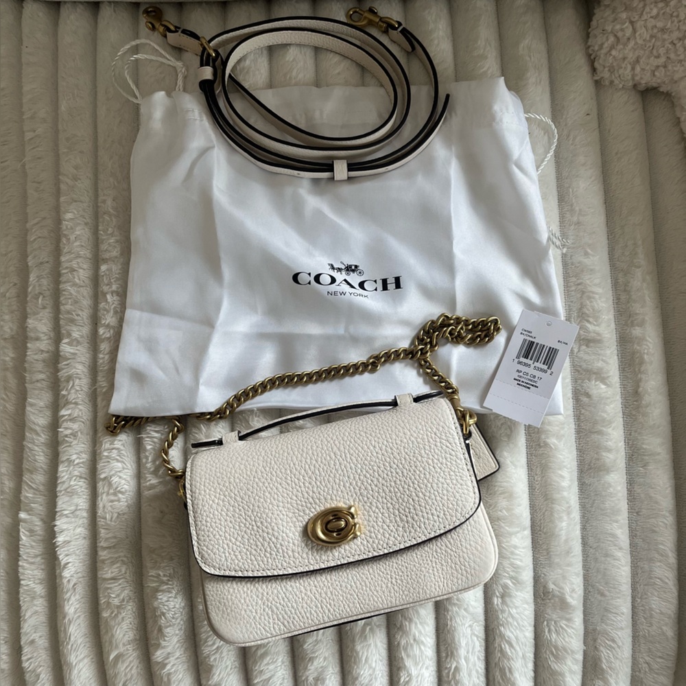 NWOT Coach Cassie 17 Mini Shoulder Bag in Chalk White